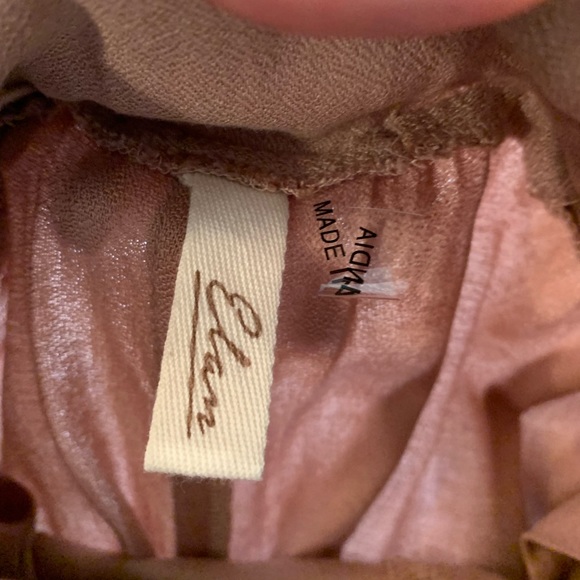 Pinkish jumpsuit with elastic waist - Picture 5 of 5